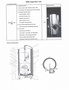 Jacketed Brite Tank 10 BL