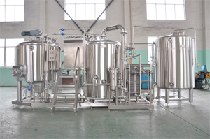 7bbl turnkey skid mounted brewing system with FVs &BBTs