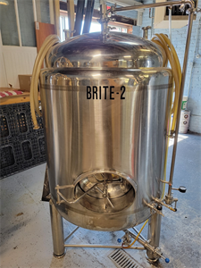 2 @ 7 Bbl Jacketed Brite Tanks