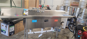 Amtekco Industrial 3 bay sink/with setup
