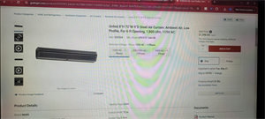 Mars air curtain model lpv272